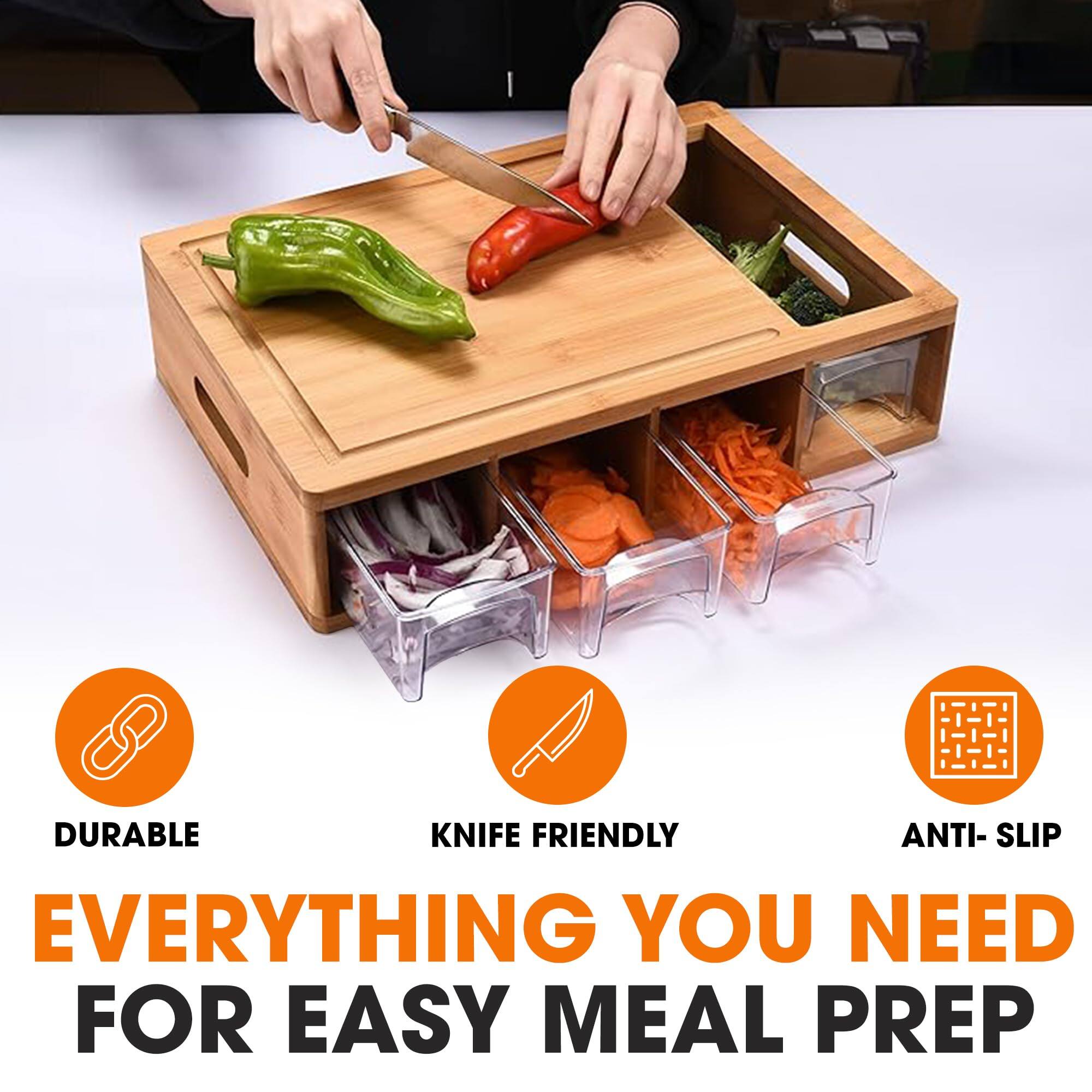 DURABLE KNIFE FRIENDLY ANTI-SLIP EVERYTHING YOU NEED FOR EASY MEAL PREP