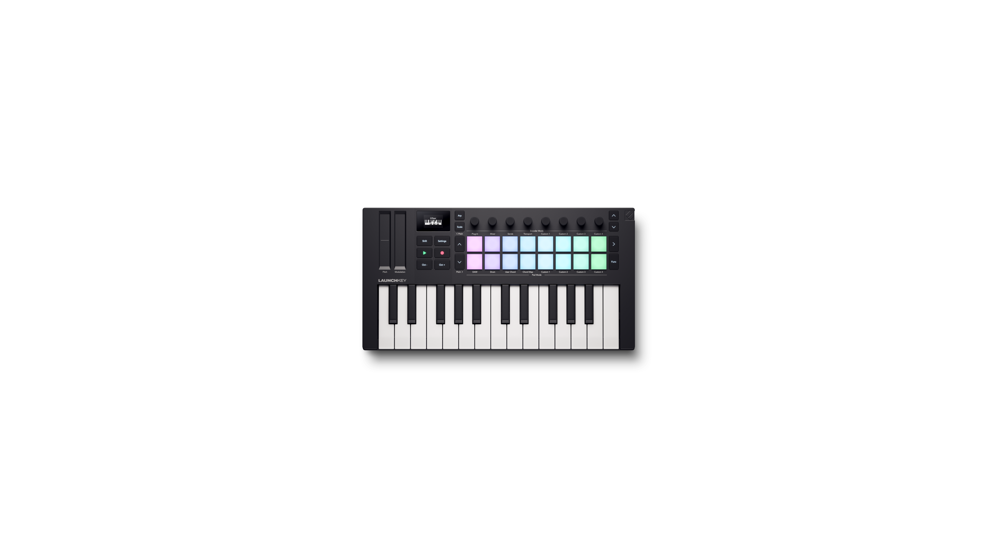 Front. Novation - Launchkey Mini 25 - Black.