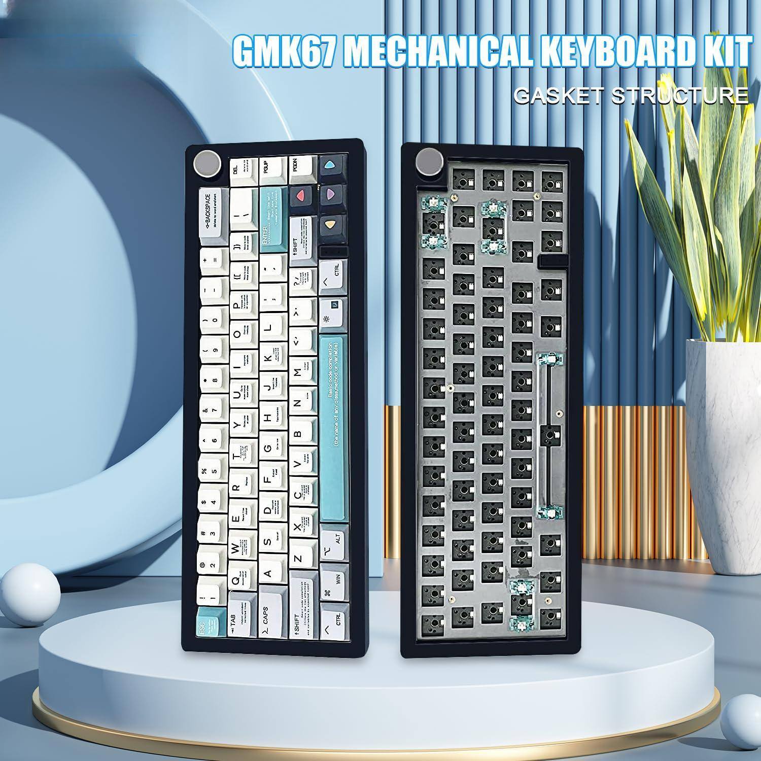 GMK67 Mechanical Keyboard Kit  
Gasket Structure