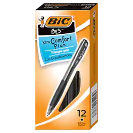BIC America - BIC BU3 Retractable Ballpoint Pens, Medium Point (1.0mm), Black, Dozen (BU311BLK)