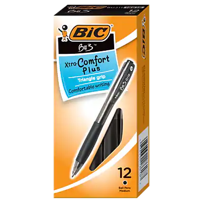 BIC Bus
Extra Comfort Plus
Triangle grip
Comfortable writing
12 Ball Pens Medium