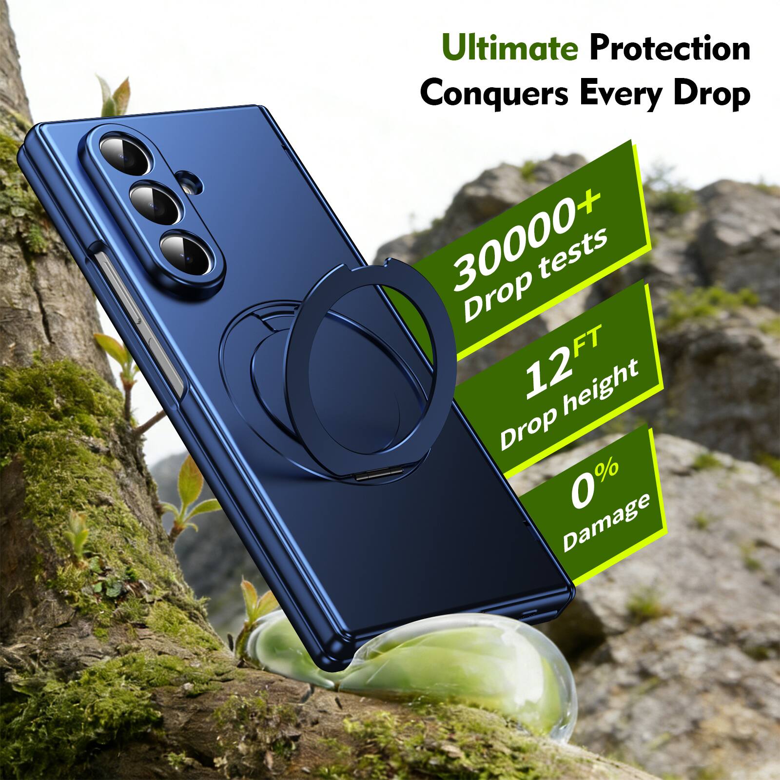 Ultimate Protection Conquers Every Drop

30000+ Drop tests  
12FT Drop height  
0% Damage