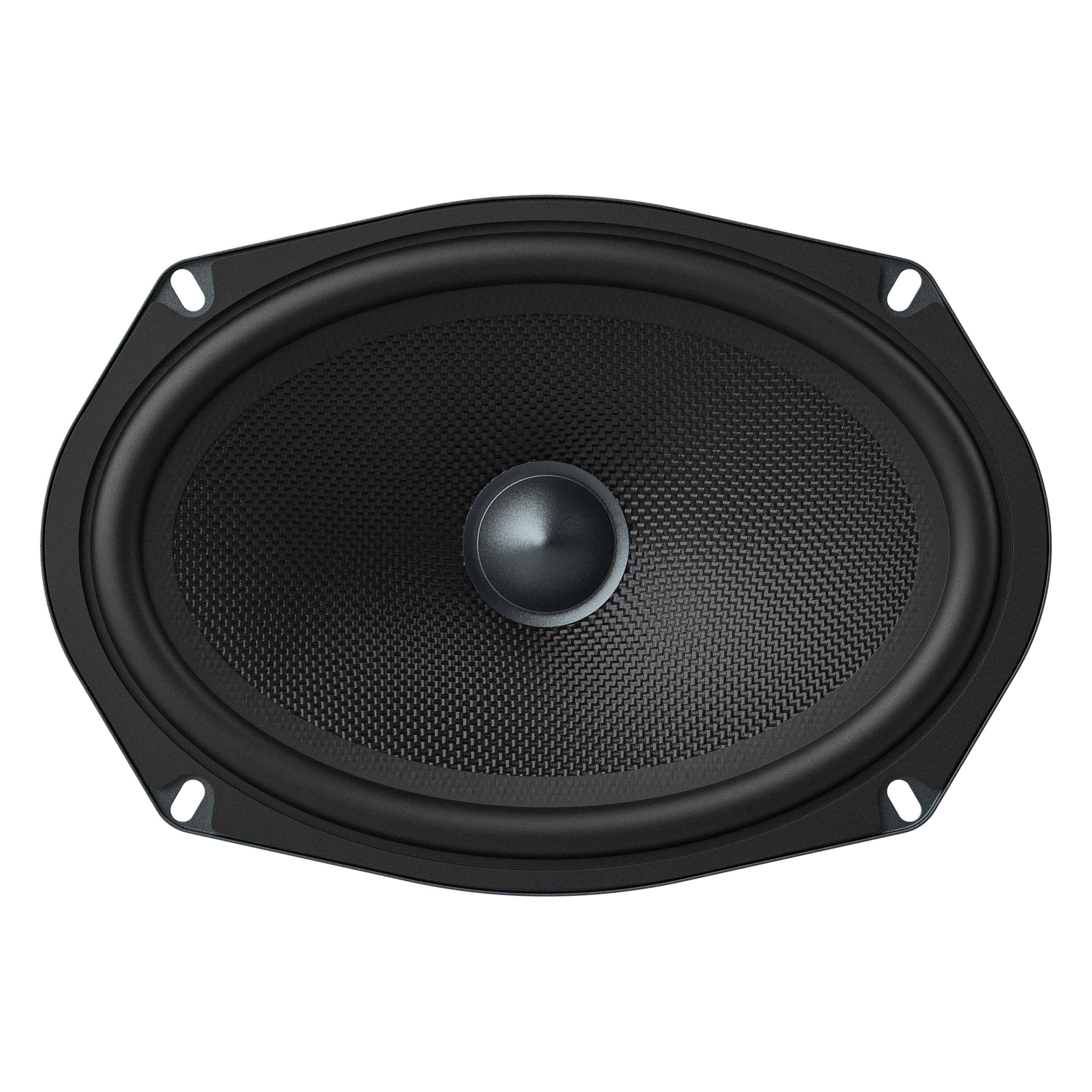 Alt View 1. AudioControl - Altitude Series 6" x 9" Component Speakers with Precision-Molded Glass Fiber Cones and 1" Tweeters (Pair) - Black.