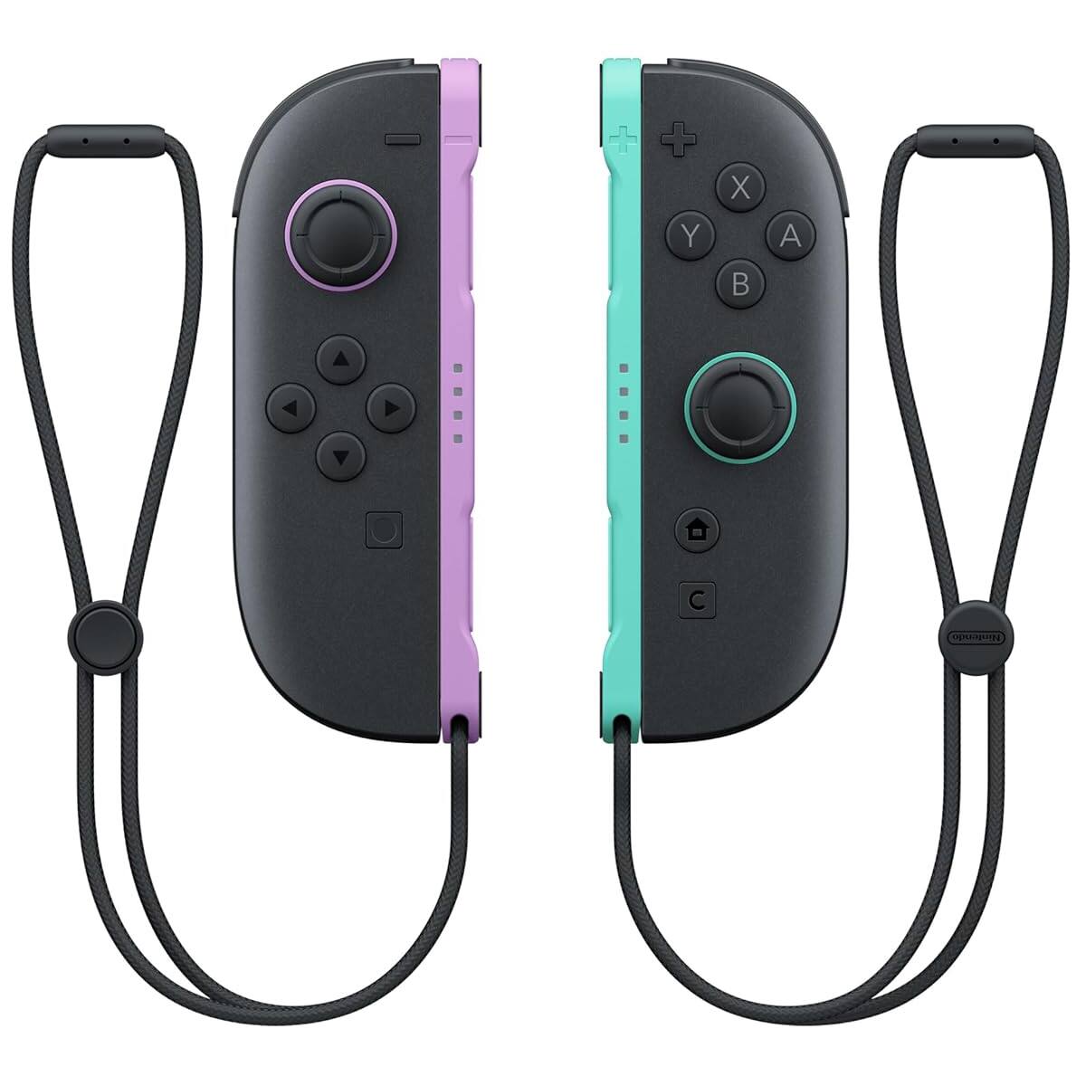 Alt View 3. Nintendo - Nintendo Switch 2 Console with Star Fox Game and Extra Joy-Cons Bundle - Purple / Green - Charcoal.