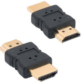 Sanoxy - Adapter Compatible for HDMI Male to Male Gender Changer - Black