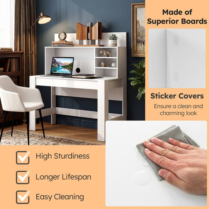 Made of Superior Boards  
Sticker Covers  
Ensure a clean and charming look  

High Sturdiness  
Longer Lifespan  
Easy Cleaning