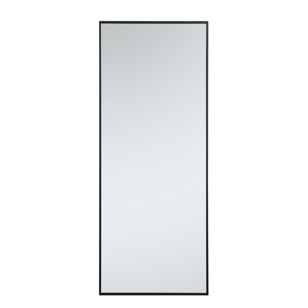 Alt View 8. Elegant Decor - Metal frame rectangle mirror 24 inch in Black - Black.