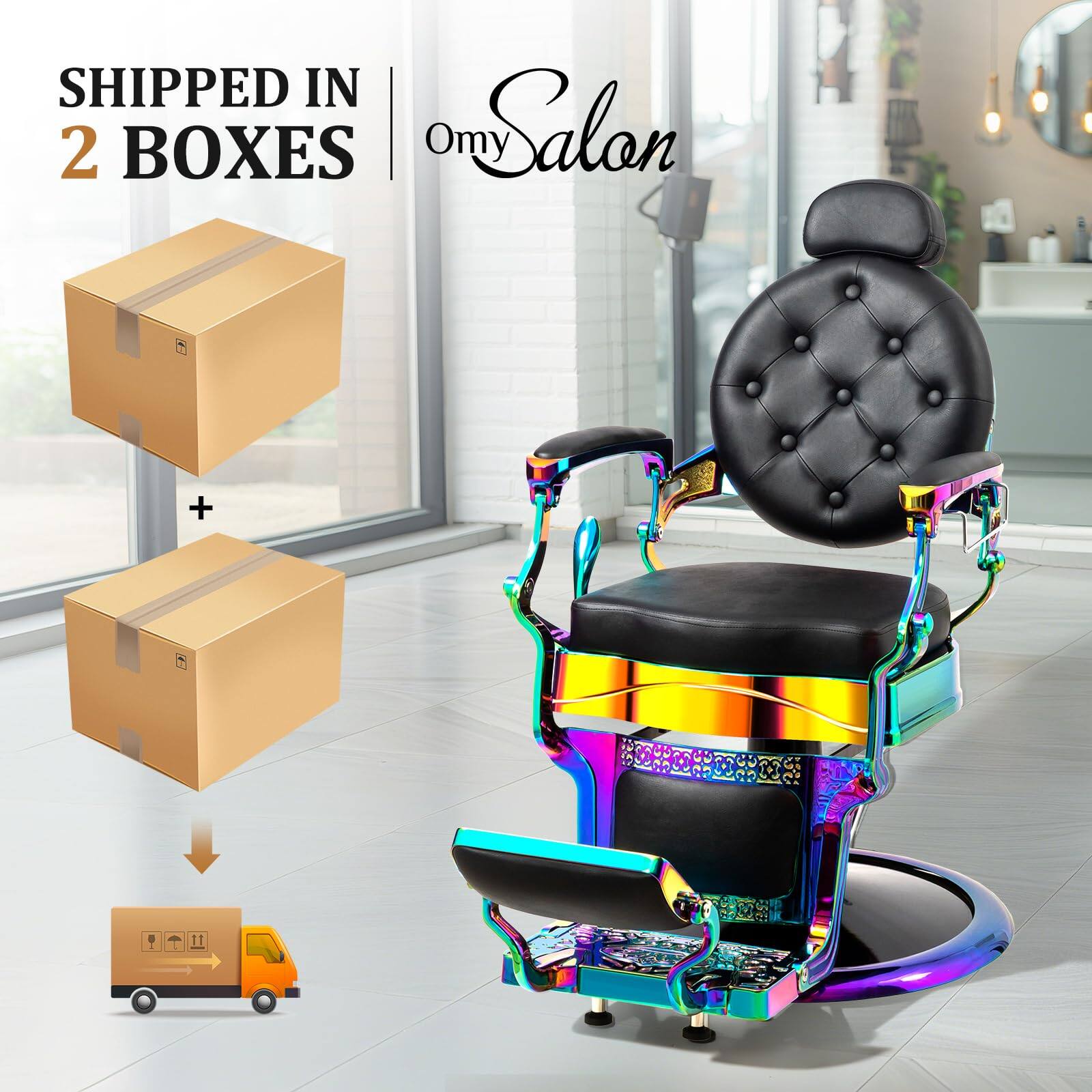 SHIPPED IN 2 BOXES  
Omy Salon