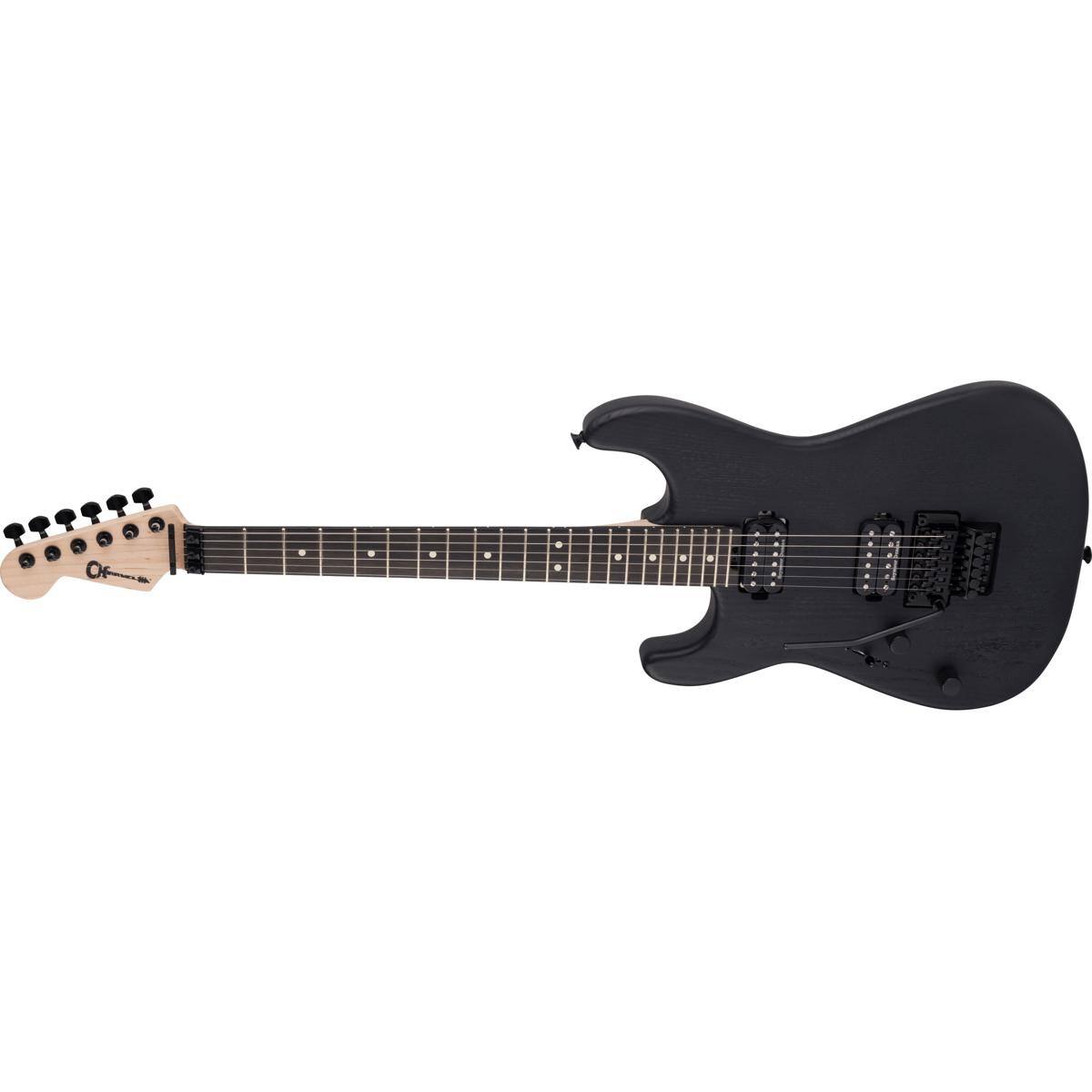 Alt View 4. Charvel - Charvel Pro-Mod San Dimas Style 1 HH FR E Sassafras Left-Handed Electric Guitar, Ebony Fingerboard, Satin Black.