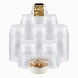 Eco Harmony Products - Portion Cup (PP), 3.25oz, 2500-Pack - Clear