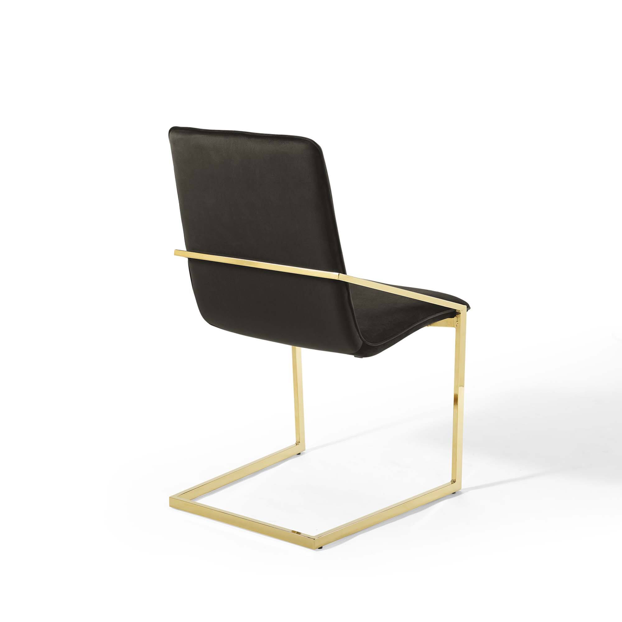 Alt View 2. Modway - Pitch Performance Velvet Dining Armchair Set of 2 by Modway - Gold Black.
