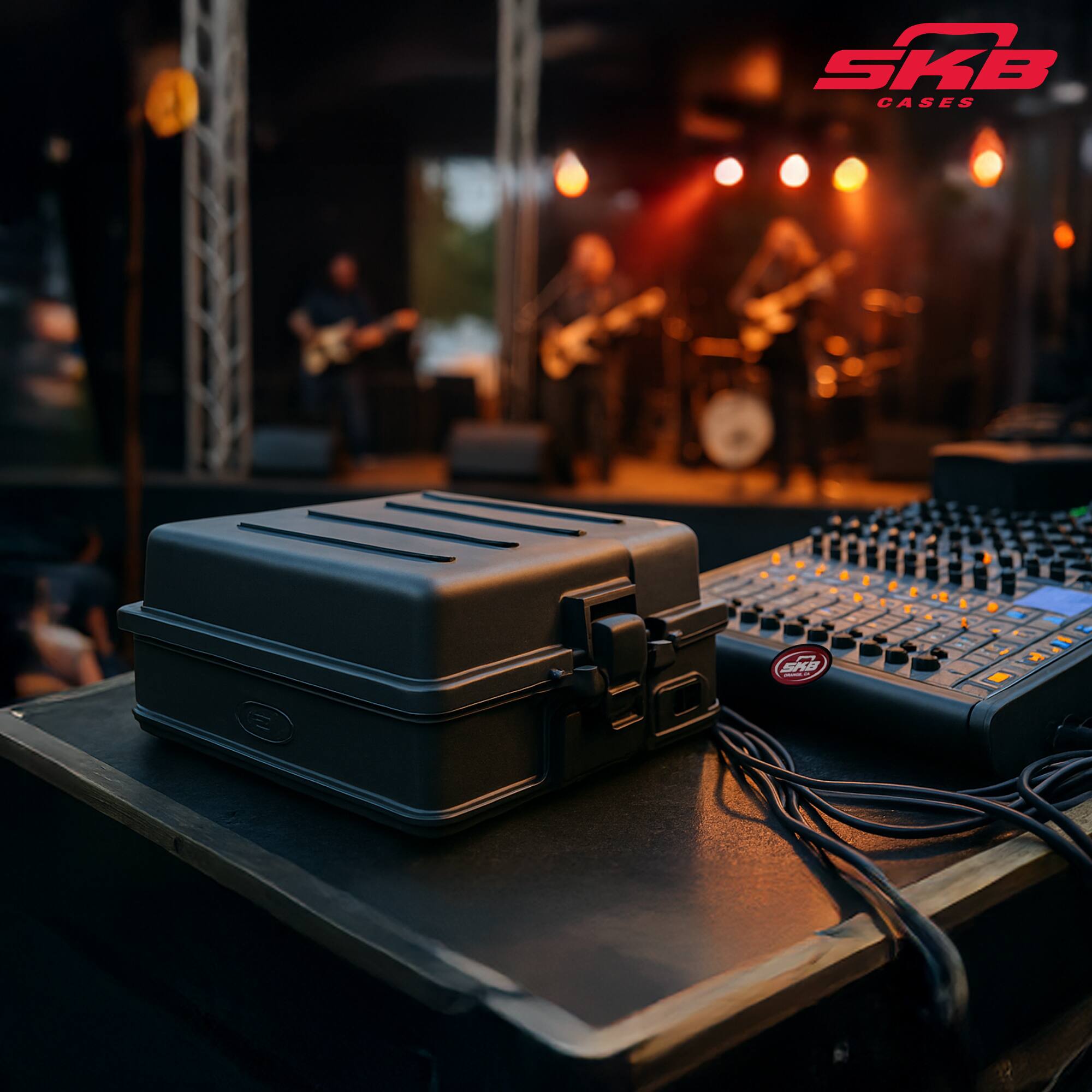 SKB Cases 1SKB R100 Roto molded 10U Top Mixer Rack - Best Buy