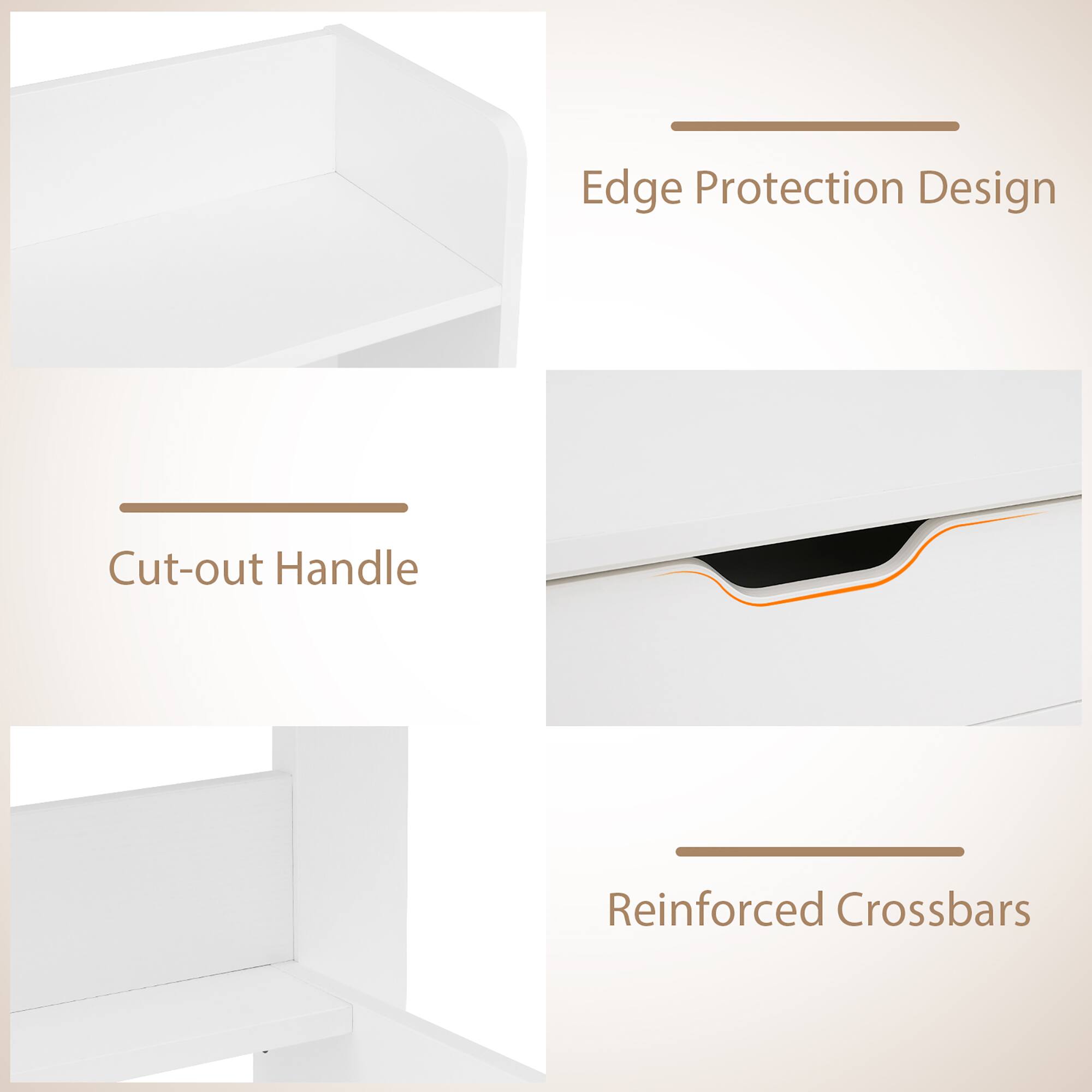 Edge Protection Design, Cut-out Handle, Reinforced Crossbars