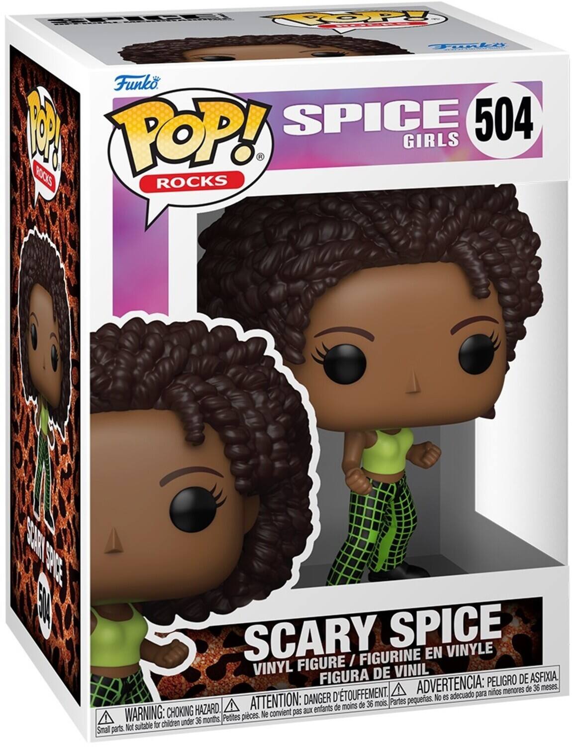 OP Fanki Funko W POP! SPICE 504 GIRLS ROCKS ROCKS SIE SCARY SPICE VINYLE FIGURINE EN FIGURE / VINYL DE VINIL FIGURA ADVERTENCIA: PELIGRO DE ASFIXIA. menores de 36 meses D'TOUFFEMENT. adecuado para nios DANGER pequias. No es HAZARD. ATTENTION: aux enfants de moins de 36 mois. Partes WARNING: CHOKING Petites pices. Ne convient pas for children under 36 months Small parts Not suitable