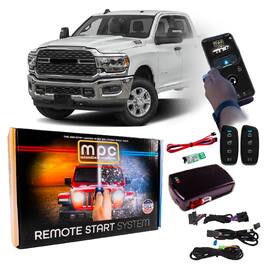 MPC - 4-Button 2-Way Remote Starter For 2019-2024 RAM 2500 - Plugin - Push-to-Start - Black