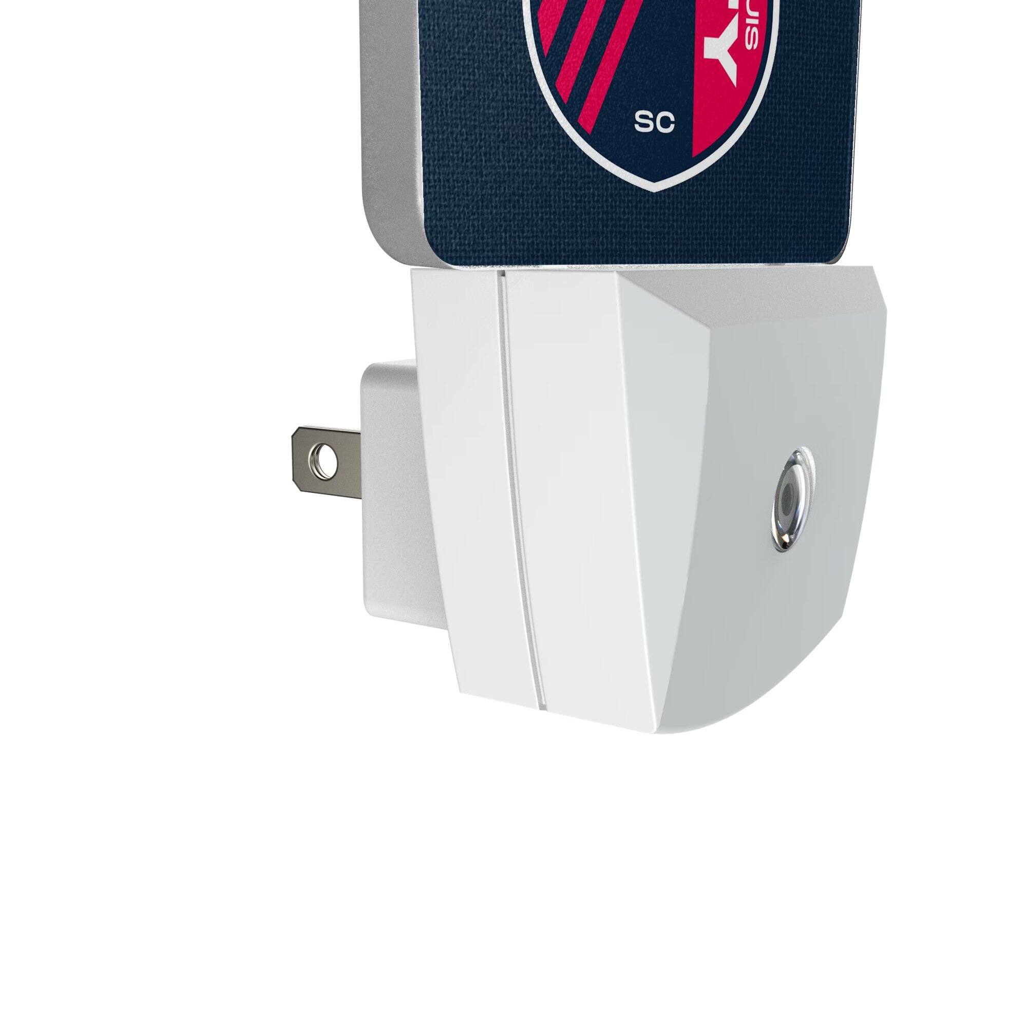 Alt View 2. Keyscaper - St. Louis City SC Team Stripe 2-Piece Nightlight Set - Multicolor.