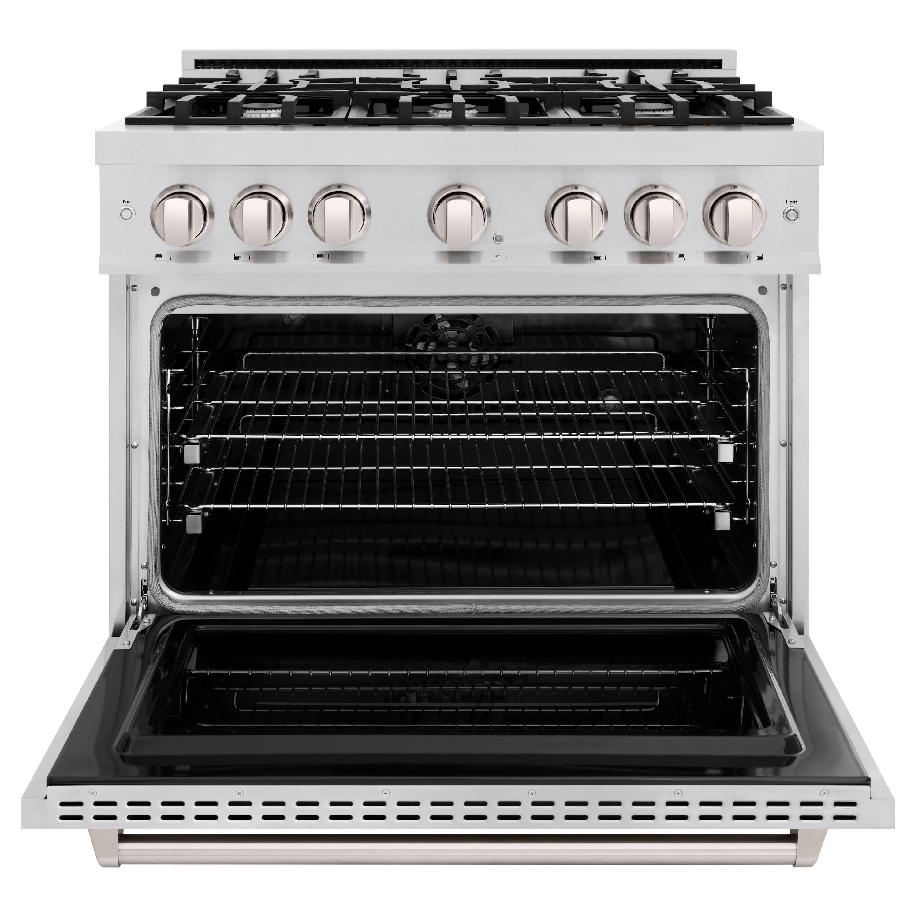 Alt View 1. ZLINE - 36" Classic Dual Fuel Range with 6 Burner Cooktop and Convection Oven (CDR36) - Stainless Steel.