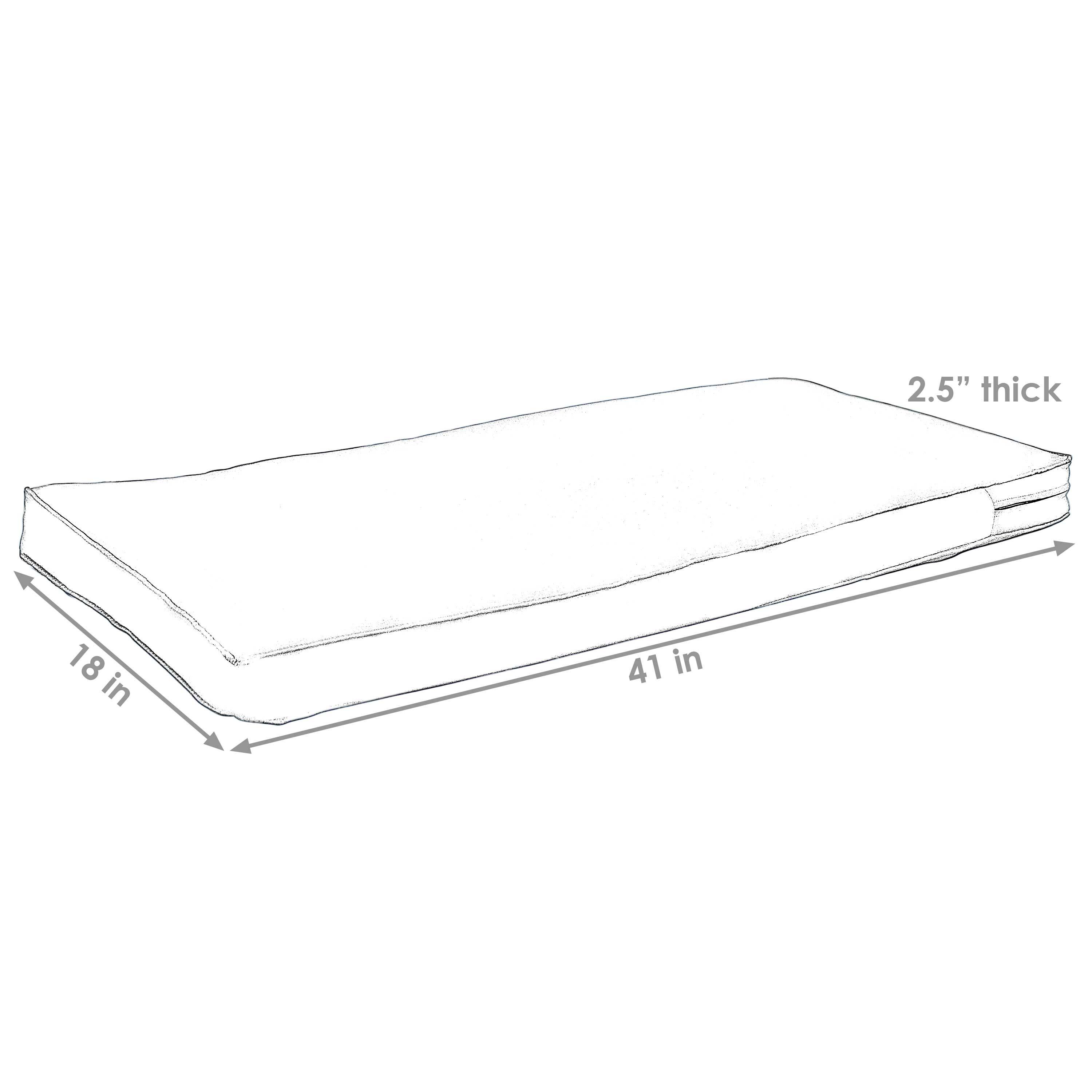 2.5" thick  
18 in  
41 in