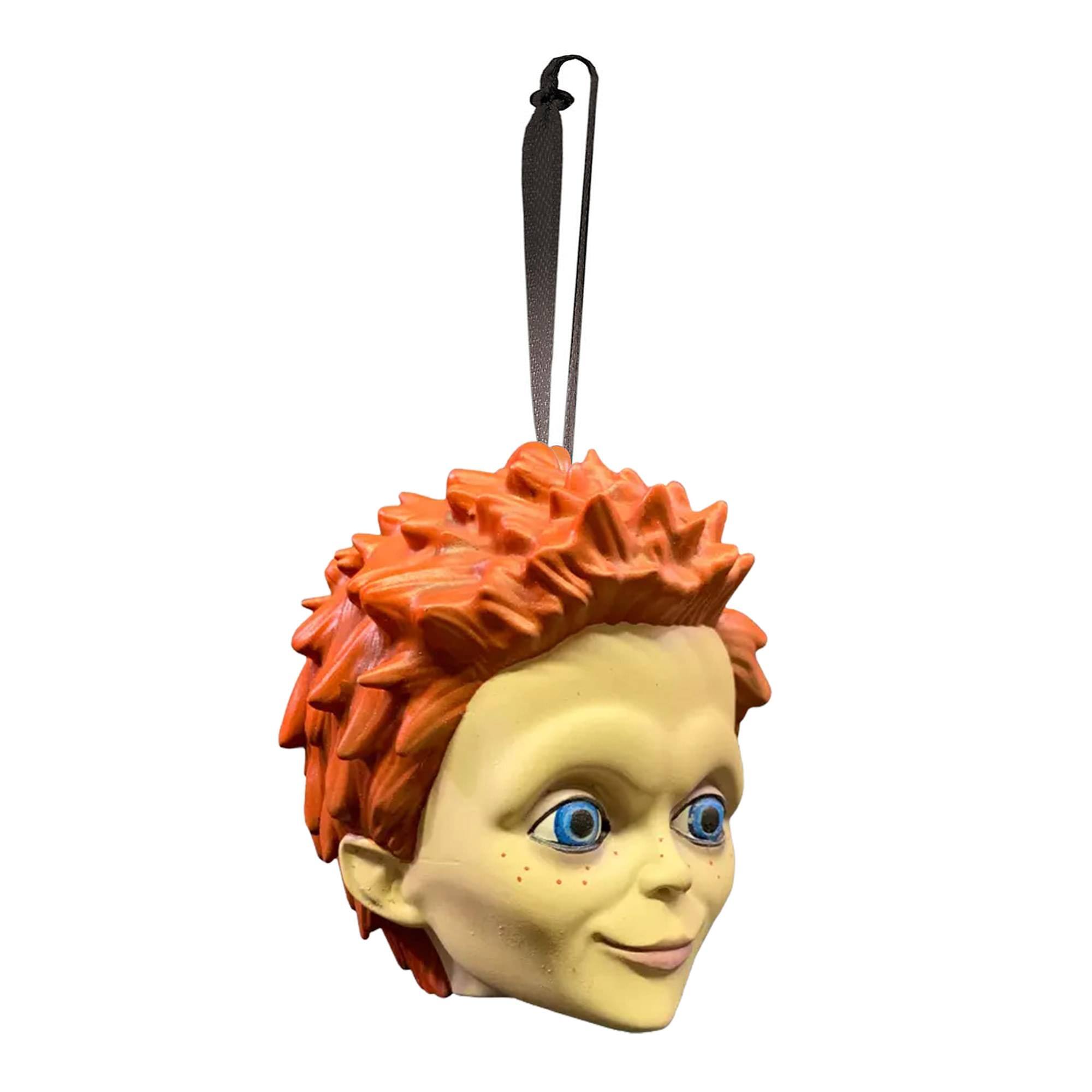 Alt View 10. Trick or Treat Studios - Seed of Chucky Holiday Horrors Ornament | Glen Head - Beige.