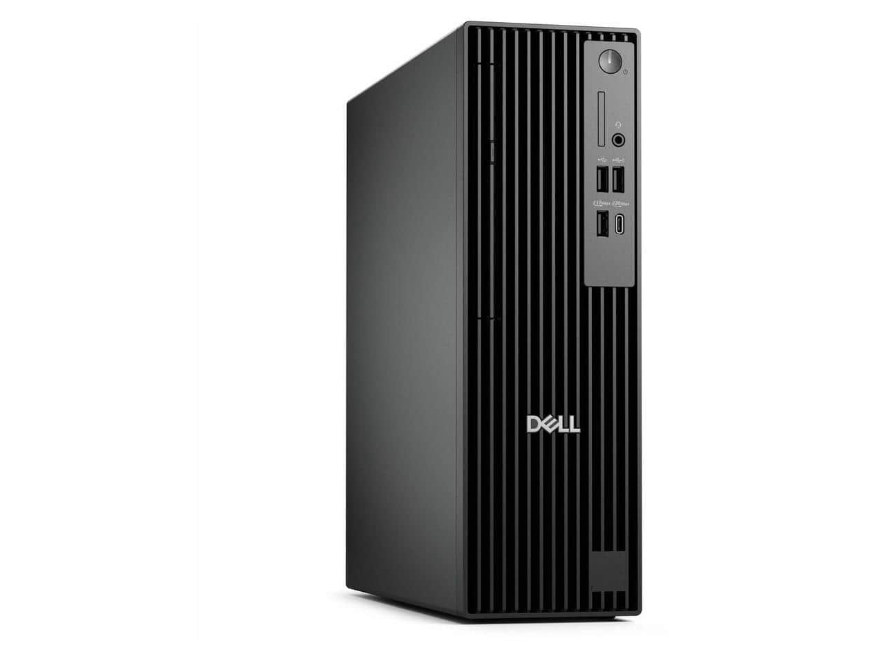 Front. Dell - Dell Pro Slim Plus QBS1250 - Intel Ultra 7 265 - 32GB - 512GB SSD - Windows 11 Pro - Black.