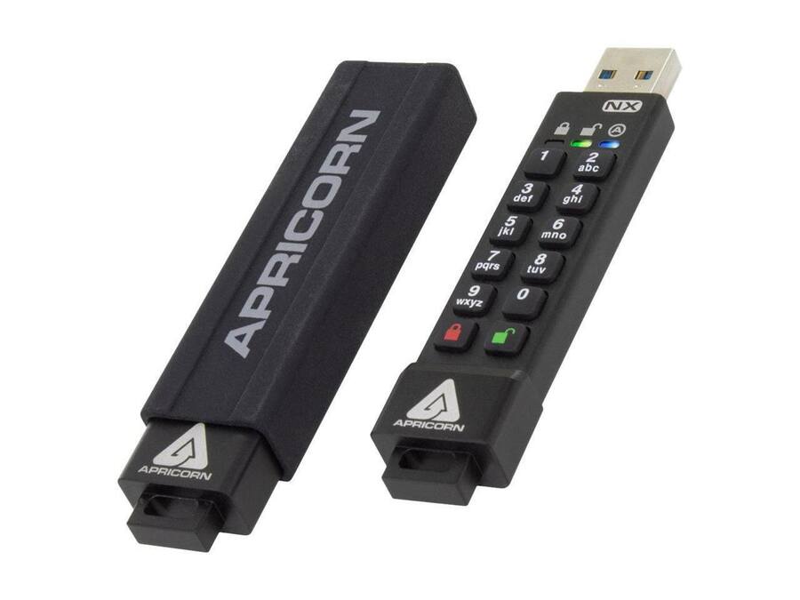 Apricorn 256GB Aegis Secure Key Encrypted USB 3.0 Flash Drive ASK3 NX ...