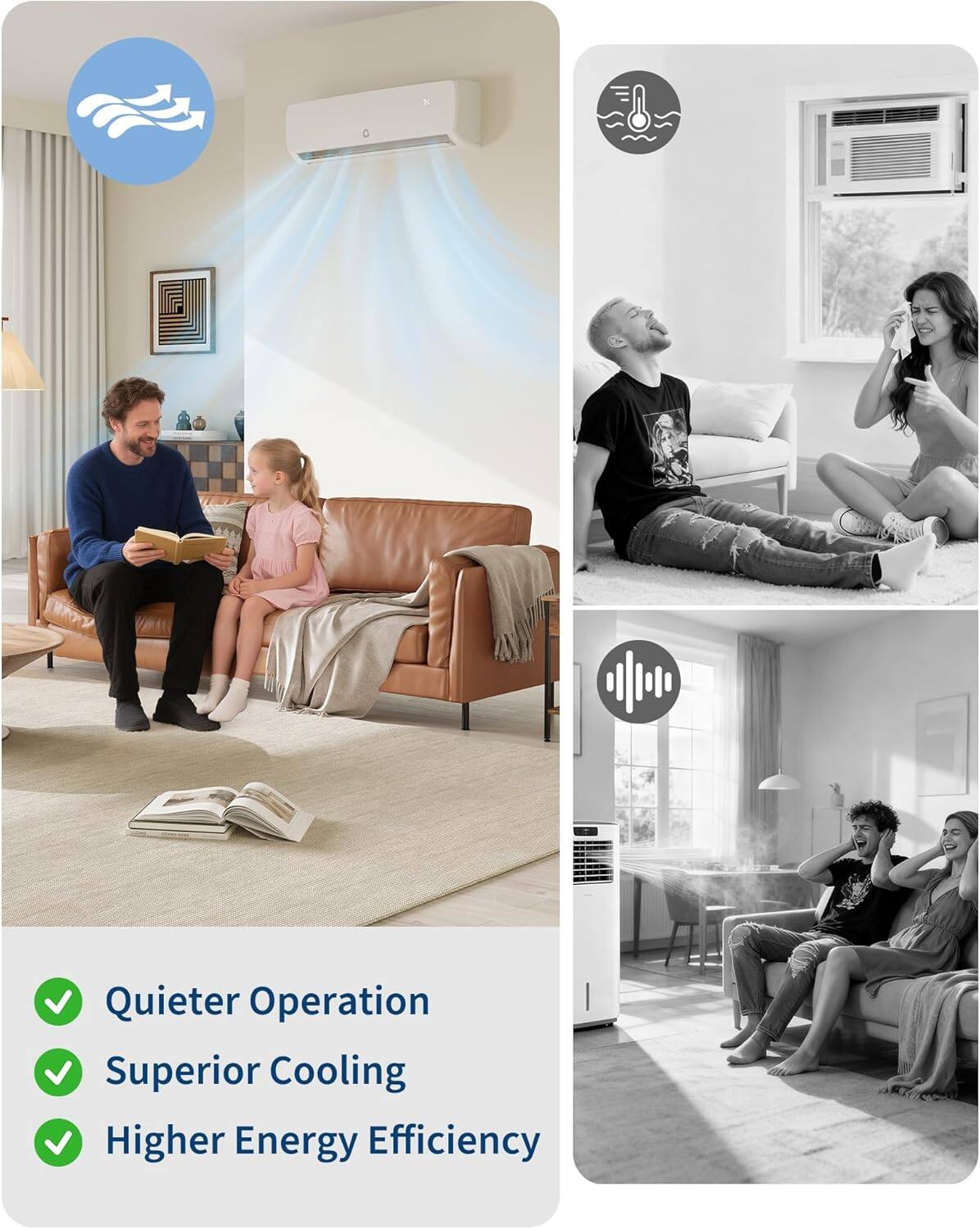 Quieter Operation  
Superior Cooling  
Higher Energy Efficiency