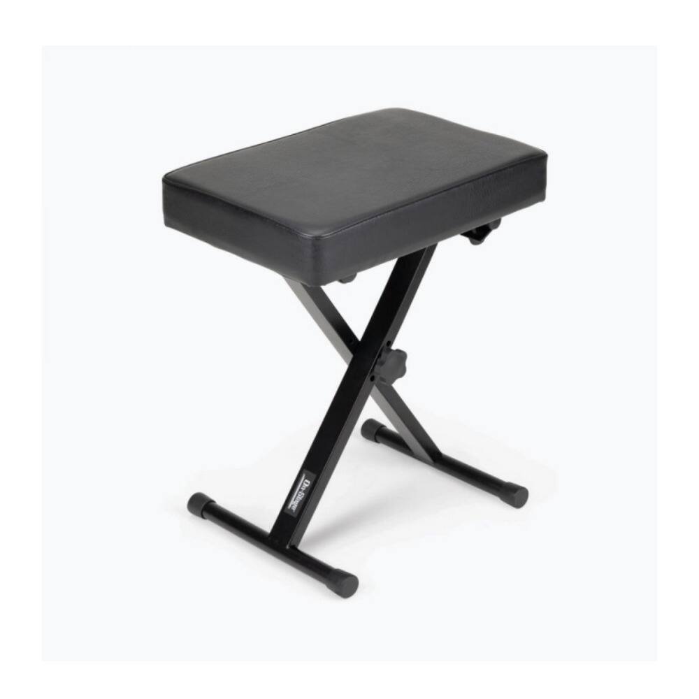 Back. On Stage Stands - On-Stage Three-Position X-Style Keyboard Bench (Black).