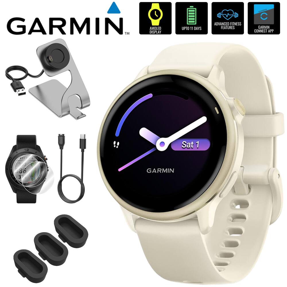 GARMIN™
- AMOLED DISPLAY
- UPTO 11 DAYS
- ADVANCED FITNESS FEATURES
- GARMIN CONNECT APP
GARMIN
