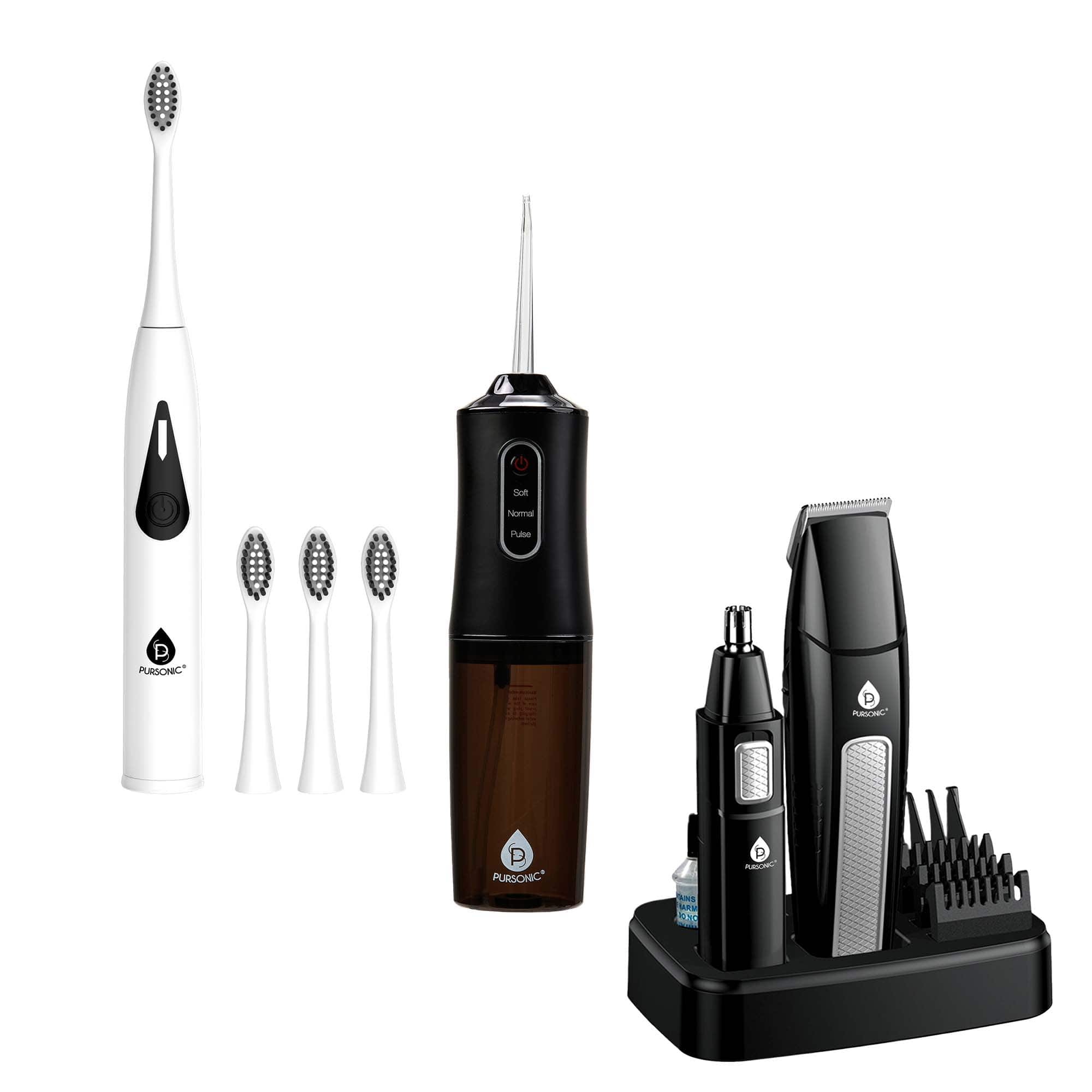 Pursonic - Mario Lopez Ultimate Grooming & Oral Care Bundle - Multicolor