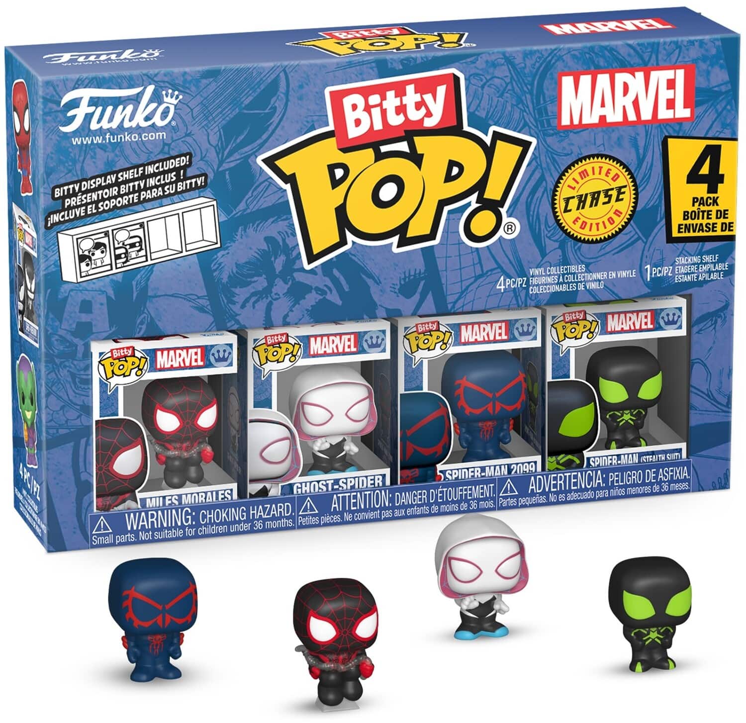 Funko Bitty POP!: Spider Man Miles Morales 4 Pack COLLECTIBLES