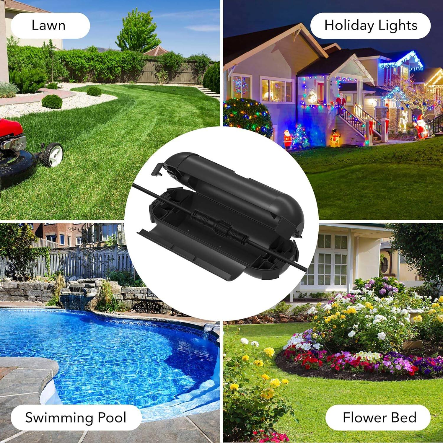 Lawn  
Holiday Lights  
Swimming Pool  
Flower Bed