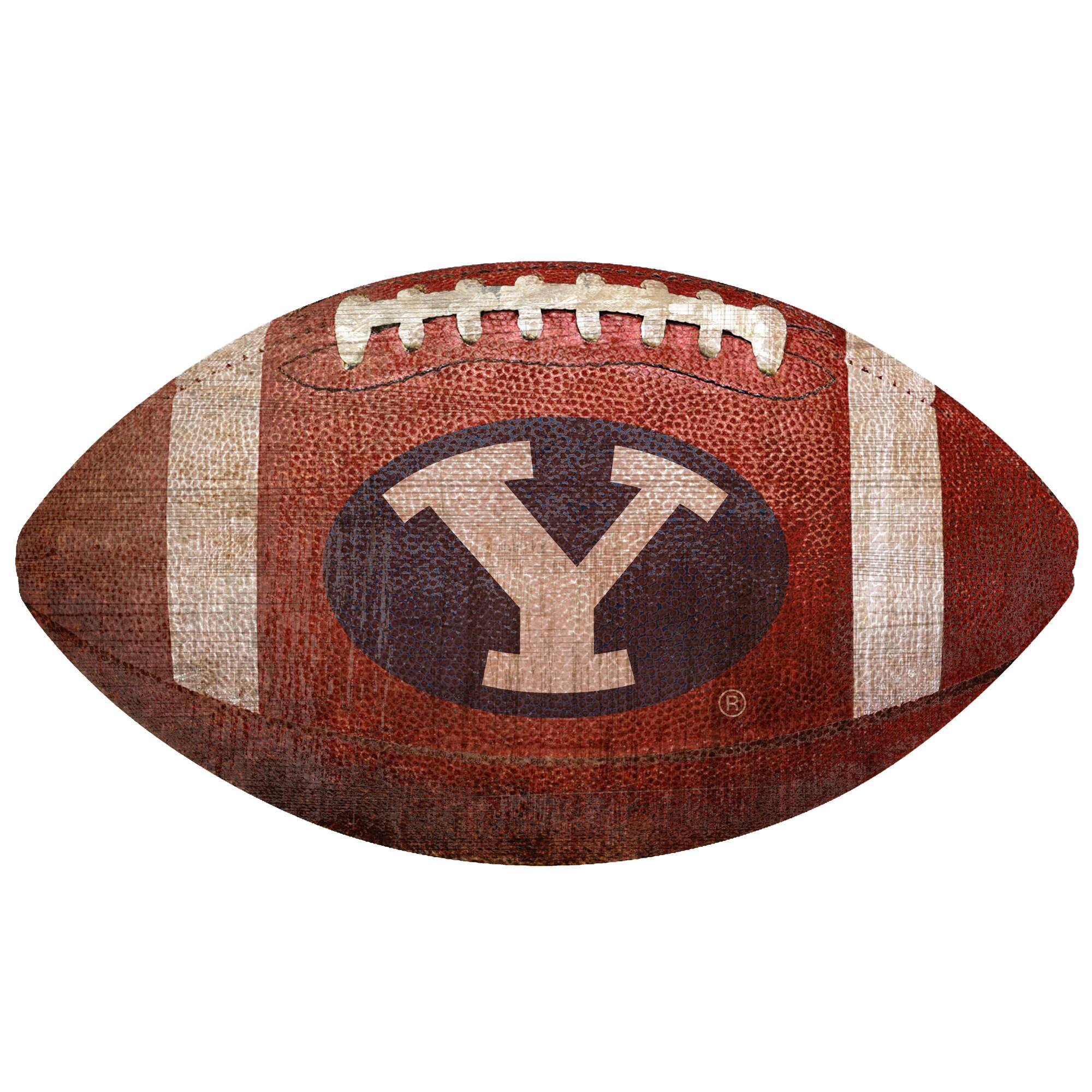 BYU Cougars 12'' Football Sign