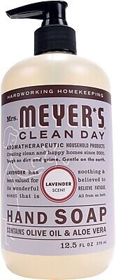 Mrs. Meyer's - Clean Day Hand Soap, Lavender Scent, 12.5 fl oz (651311) - Purple