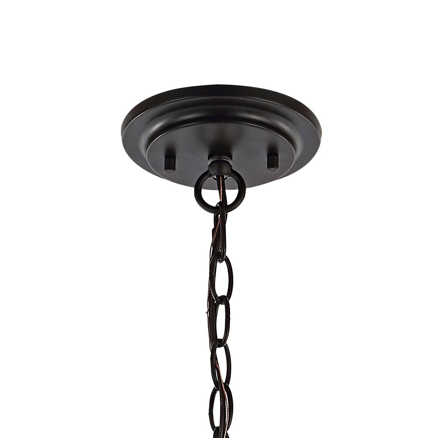 Alt View 4. Jonathan Y - Harper 12" 1-Light Industrial Farmhouse Adjustable Tapered Cone Empire Metal LED Pendant, Oil Rubbed Bronze - Oil Rubbed Bronze.