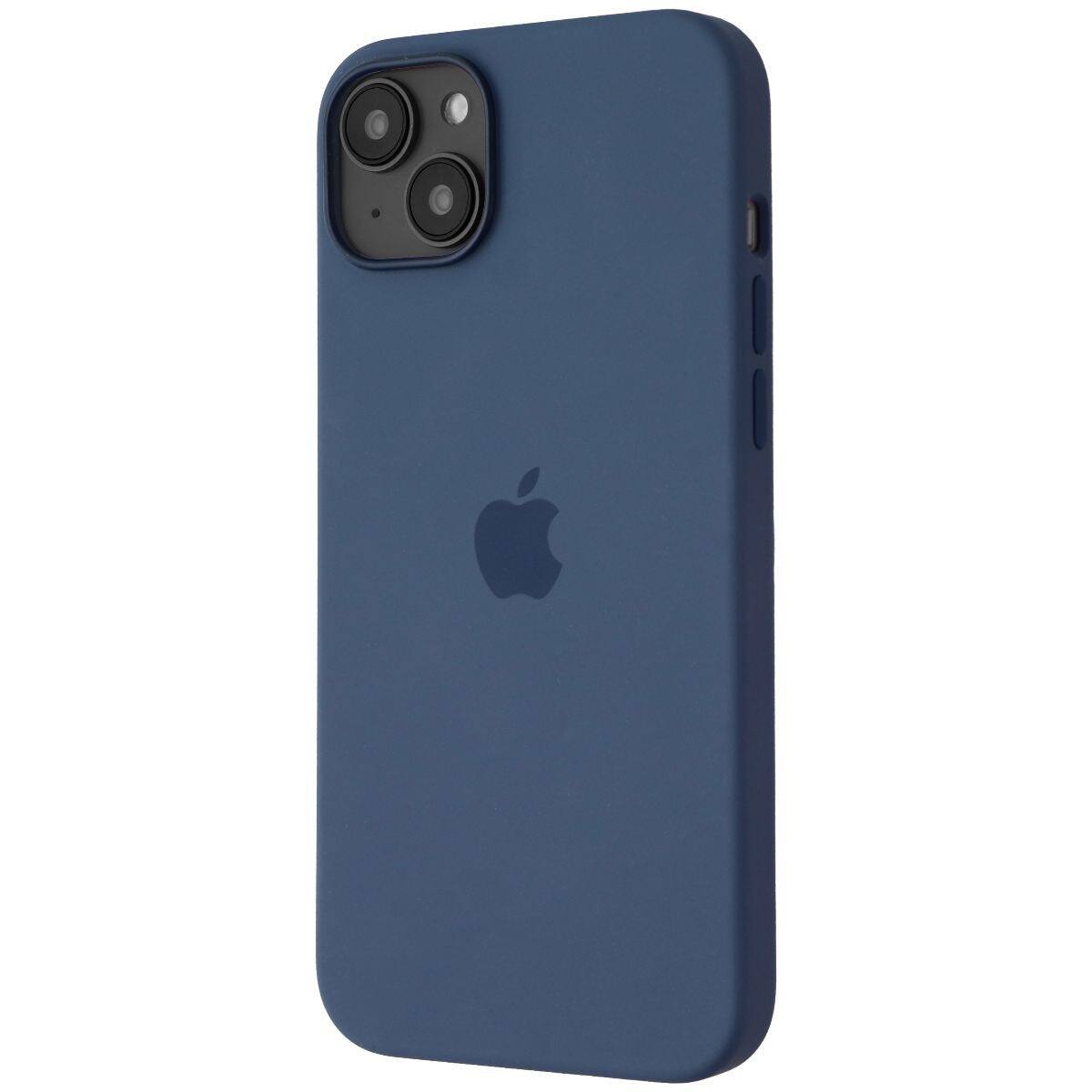 Apple - Refurbished Excellent - Silicone Case for MagSafe for iPhone 14 Plus - (MPT53ZM/A) - Storm Blue