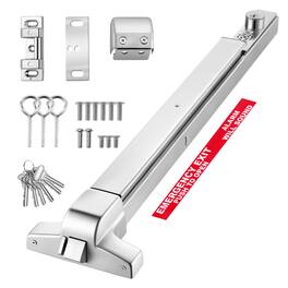 VEVOR - Push Bar Panic Exit Device, 31" Stainless Steel Commercial Panic Bar for Exit Doors, Emergency Exit Door Hardware - Silver