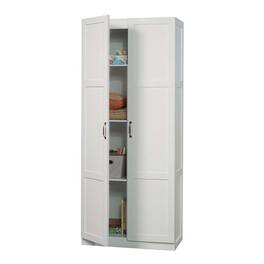Hivvago - Wardrobe Storage Cabinet with 4 Shelves and Panel Doors - White