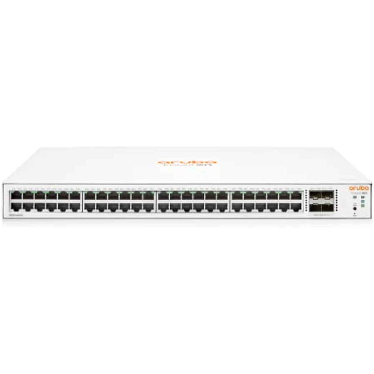 Front. HPE Aruba - HPE Networking Instant On 1830 48G 4SFP Switch (JL814A#ABA) - white.