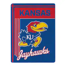 Sweet Home Collection - NCAA Kansas Jayhawks 46" x 60" Raschel Throw Blanket - Blue