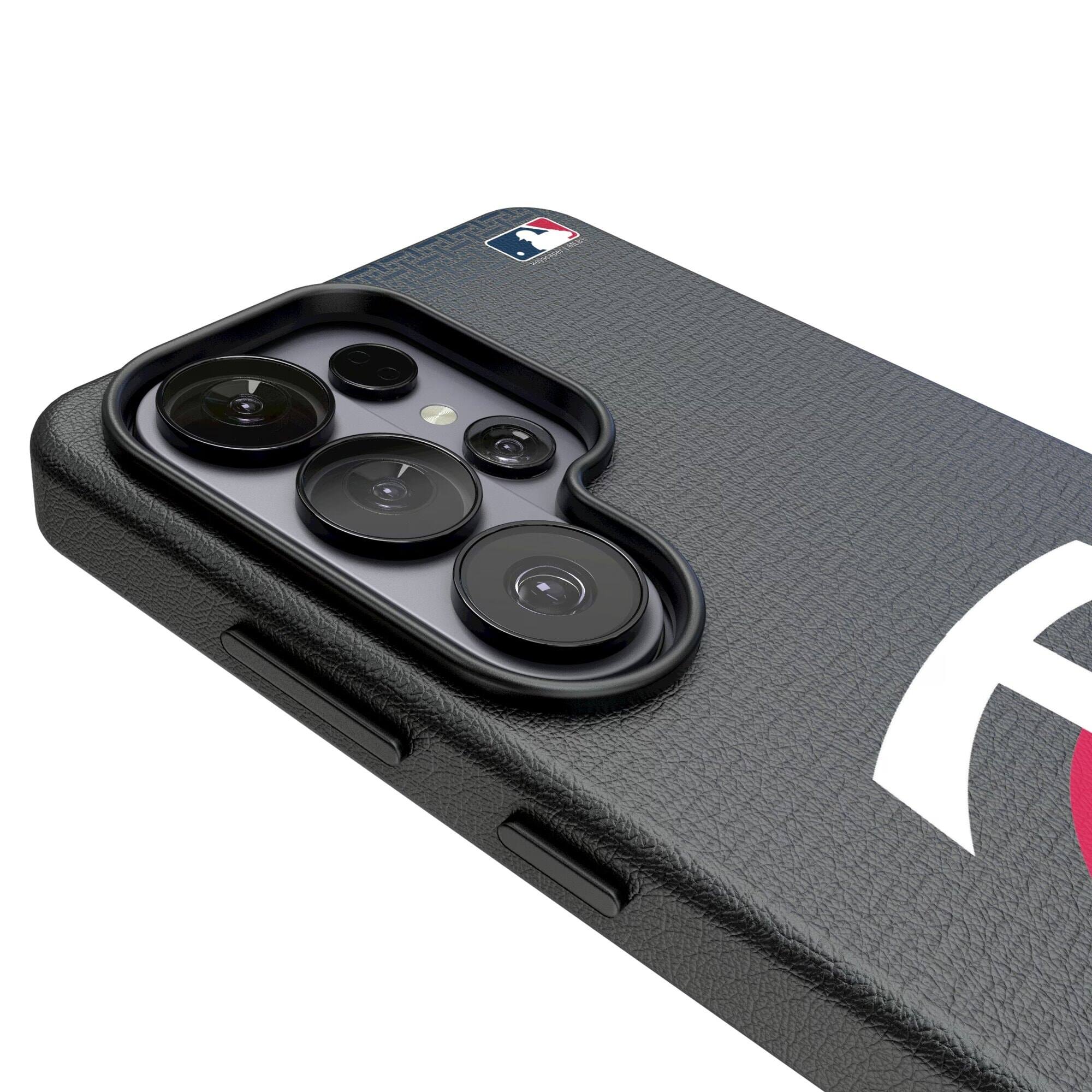 Alt View 2. Keyscaper - Linen Galaxy Magnetic Bump Case - S25 Ultra - Black.