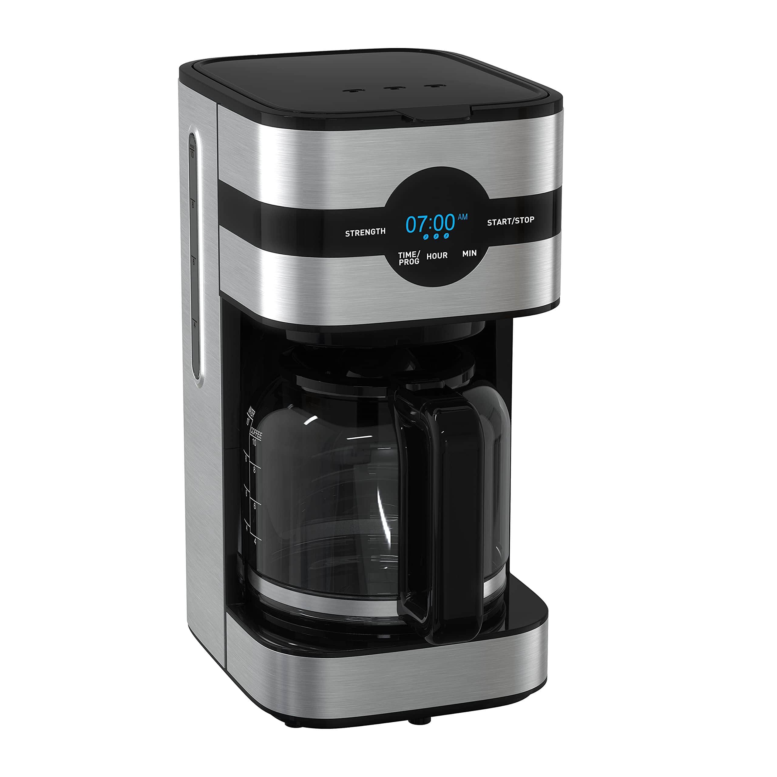 Dapper Styles - Newer Model Drip Coffee Maker Glass & Digital Stainless Steel - Default
