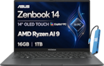 ASUS Zenbook 14
14" OLED TOUCH Copilot+PC
AI PC
AMD Ryzen AI 9 16GB | 1TB
ASUS Zenbook
