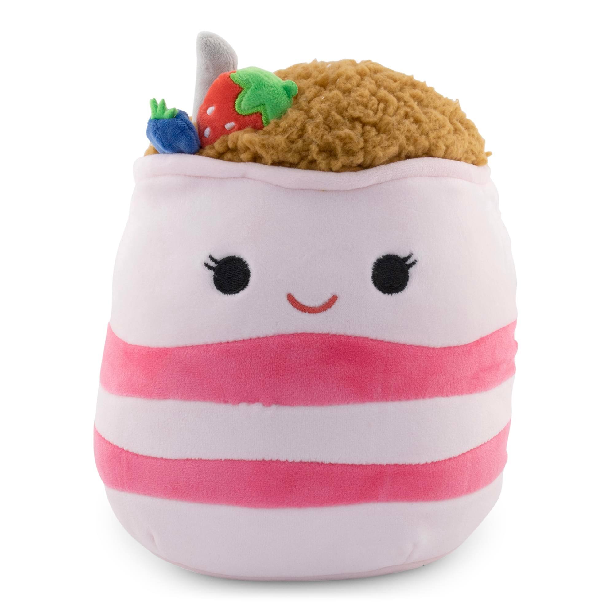 Front. Kellytoy - Squishmallows Breakfast Squad 8 Inch Plush | Zosia The Yogurt Parfait - Pink.