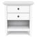 Left. Simpli Home - Amherst Bedside Table - White.