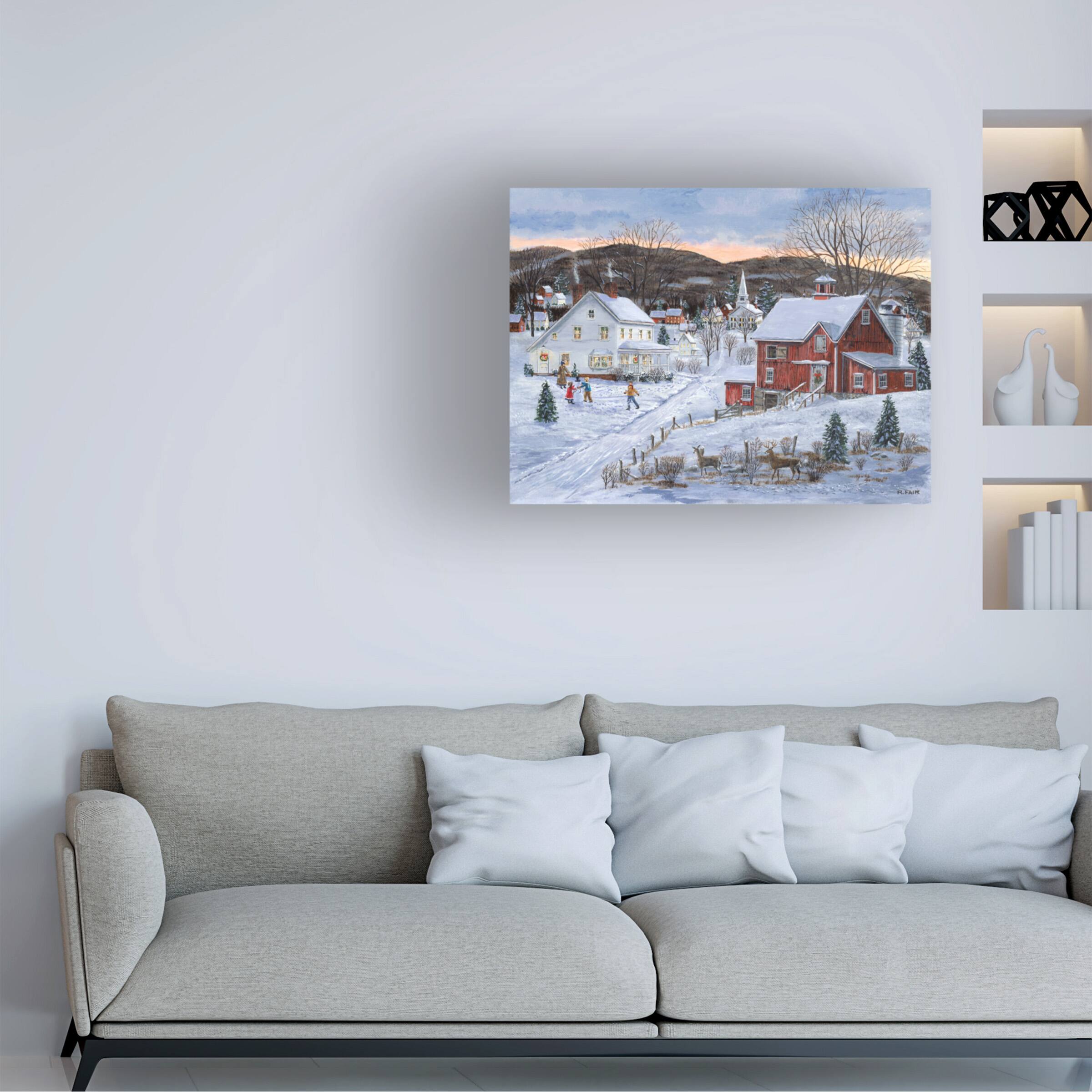 Angle. Trademark Fine Art - Bob Fair Christmas Presence Canvas Art - 24 x 18 Inches - 24x18 - Multicolor.