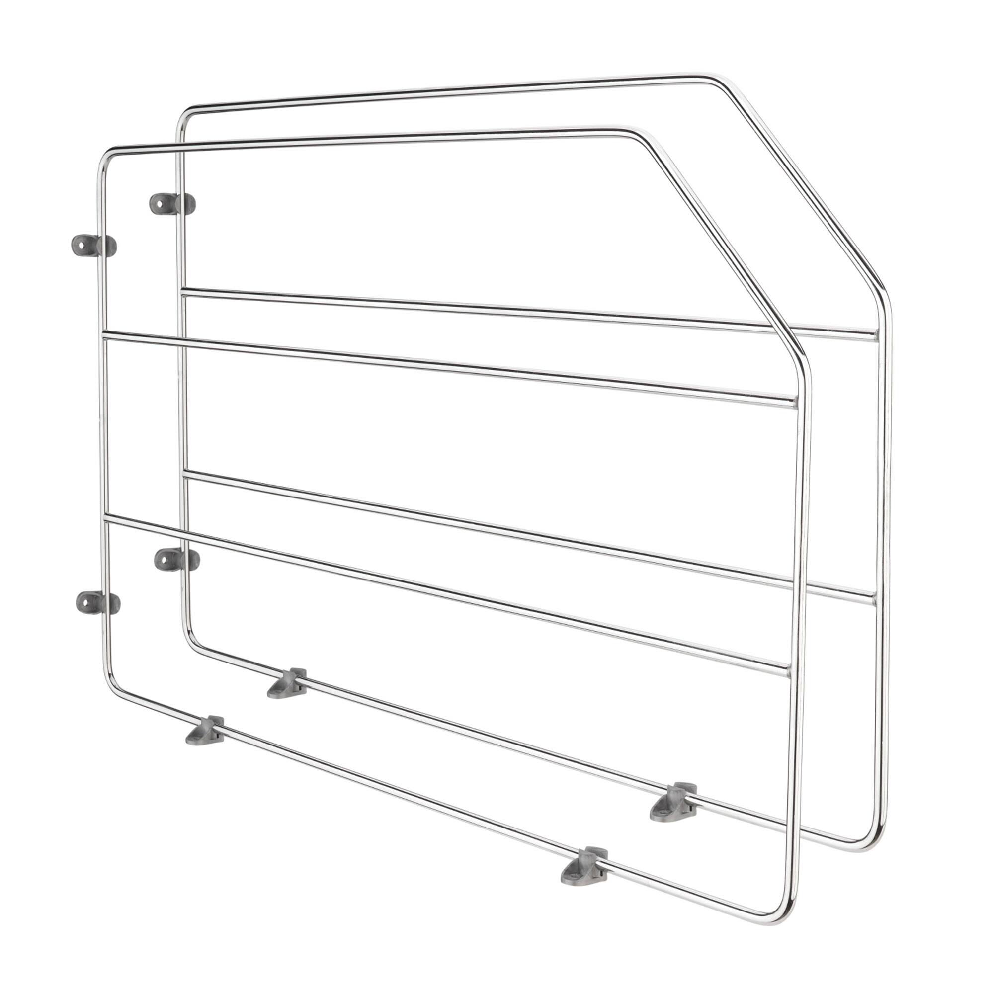 Front. Rev-A-Shelf - Rev-A-Shelf 12" Kitchen Cabinet Baking Sheet Organizer, Chrome, 597-12CR-2-1 - Silver.