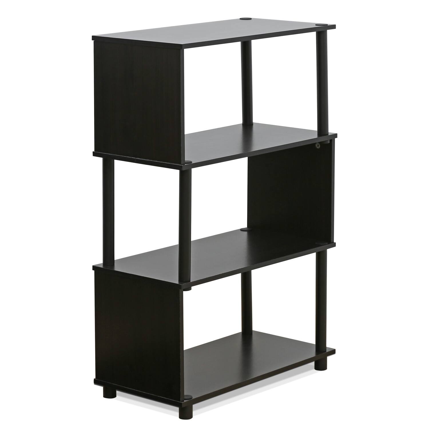 Front. Furinno - Flexi 4-Tier Rack, Espresso - Espresso.