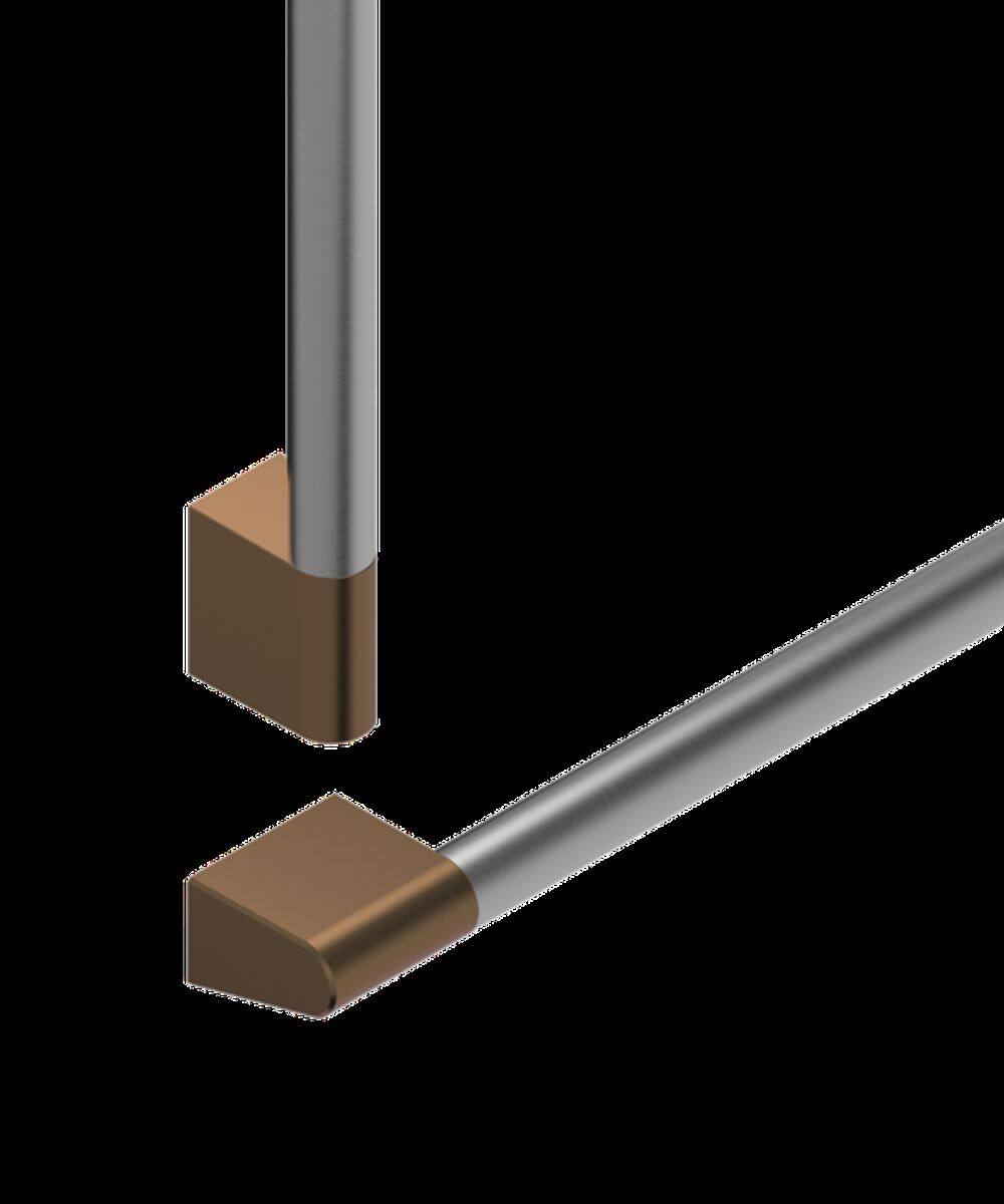 Alt View 11. Fisher & Paykel - Round Flush Handle Kit for Integrated Refrigerator Freezer Compatible with 36" Integrated Refrigerator - Dark Copper.