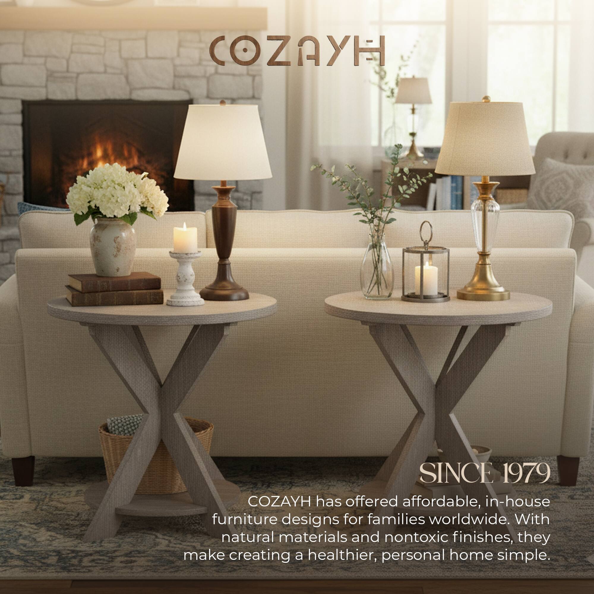 COZAYH SINCE 1979

COZAYH has offered affordable, in-house furniture designs for families worldwide. With natural materials and nontoxic finishes, they make creating a healthier, personal home simple.