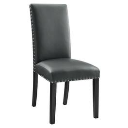 Modway - Parcel Dining Faux Leather Side Chair - Gray